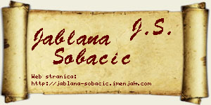 Jablana Šobačić vizit kartica